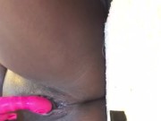 Ebony teen masturbating while step dad in next room 2/16