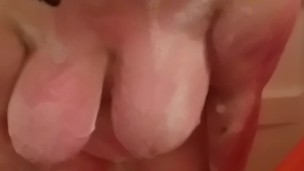 My huge tits swinging back and forth in slow motion