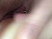 Dripping my creamy pussy juice on toy cock. What a mess I made... 10/16