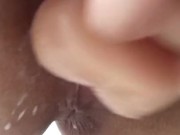 Dripping my creamy pussy juice on toy cock. What a mess I made... 16/16