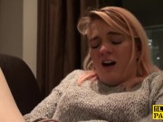 Fingerfucked brit squirts all over 10/16