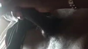 Stroking my dick in front of hotel window
