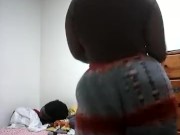 Bbw jiggling and clapping fat booty in leggings 6/16