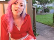 Teen teasing pussy in public 2/16