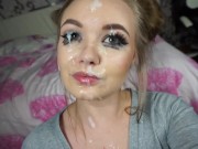 Miss Banana - Sloppy And Messy Blowjob Facial 15/16