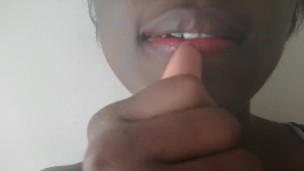 Lip gloss...lip playing