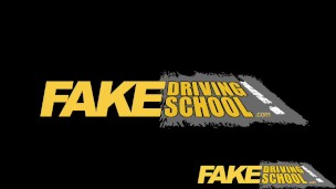 Fake Driving School Messy creampie advanced lesson for tattooed thot