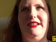 Elegant british BBW fingering herself 4/16