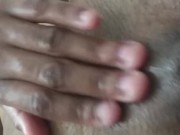 Ebony Teen Pleases herself after shower