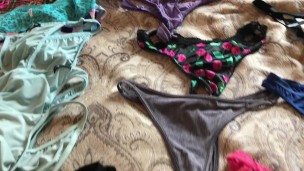 Panty collection as good as it gets and chasity cock ring