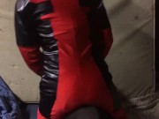 having fun humping in my Deadpool gear Part 1