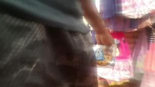 Free-balling in Walmart (with some dick out)
