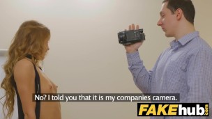 Female Agent Sexy agent gets licked to orgasm after fucking technician