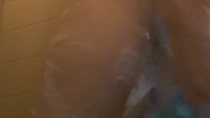 Hot Guy Soapy Ass and Cock Showering and Fleshlight fucking