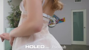 HOLED Big dick shoved into little booty hole of Anya Olsen