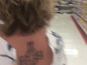 PUBLIC FLASHING IN GROCERY STORE - NO SOUND