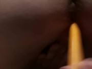 Big tittied solo squirting brunette 1/16