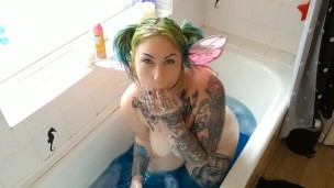 Fairy Bath Boobs Booty wiggle PAWG showoff and cum