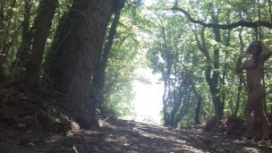 Real sex in the forest with Sasha Bikeyeva