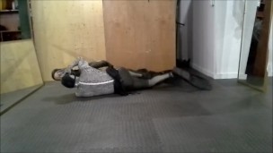zentai snake in a wetsuit