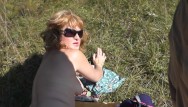 Photo dead naked woman - Pervert masturbate on sunbathing naked woman on wild beach and cumshot pov
