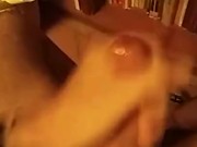 Jerking off with oil and cumming twice in a row