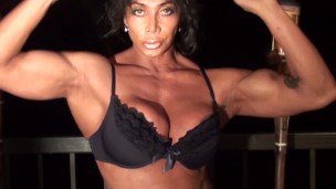On The Patio Erotic Dance and Pec Flexing by LDR