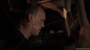 Bondage Teen in Hard BDSM  for naughty behavior made to cum