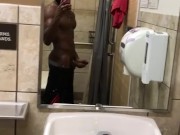 Quick after workout wank