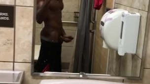 Quick after workout wank