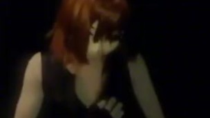 Kigurumi PVC leotard masturbation
