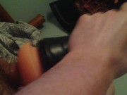 Intense Fleshlight Fucking and Orgasm