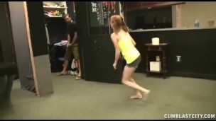 Big cumshot for the redhead teen
