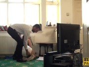 British squirting slut gaggs on maledom cock 4/16