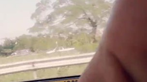 Jerking off in a taxi