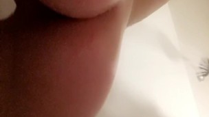 Little ass playing in the shower
