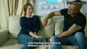 Redhead Mila loves big cock