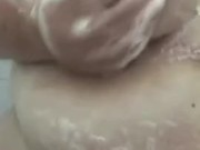 BBW Soaping Up Her Tits
