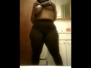 Ebony BBw breasts in brown 11/16