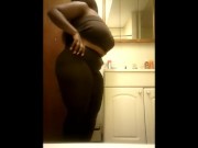 Ebony BBw breasts in brown 12/16