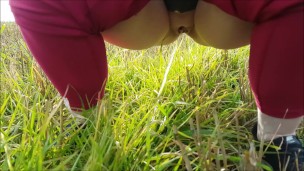 Pissing in a Field