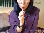 Purple Hair and Pussy Pops 1/16