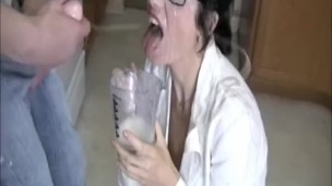 Sexy doctor cum extraction