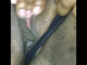 Panty stuffing slut cums hard 9/16