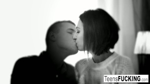 Cozy teen Liona spends her day getting fucked in bed