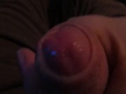 EXTREME CLOSEUP OF UNCIRCUMCISED COCK WANK