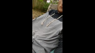 Preview before the real sex in my friend's backyard