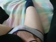 lesbian touches her girlfriend until she cums hard part 2