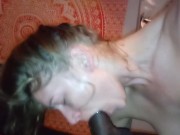 Pornstar Natasha Lyn sucks my BBC and swallows all the cum! 1/16