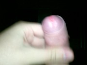 A wank before bedtime with explosive ending.